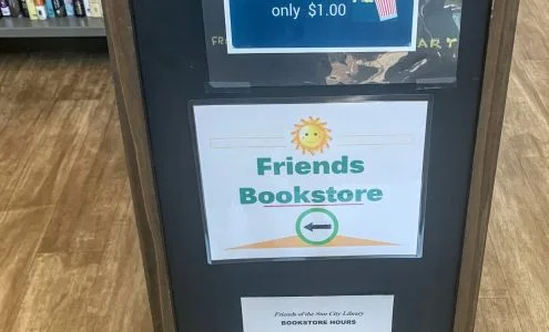 Friends Bookstore inside the Sun City Library, Menifee, CA; Gently used books of all types, bargain prices 25 cents to $3.00 business photo